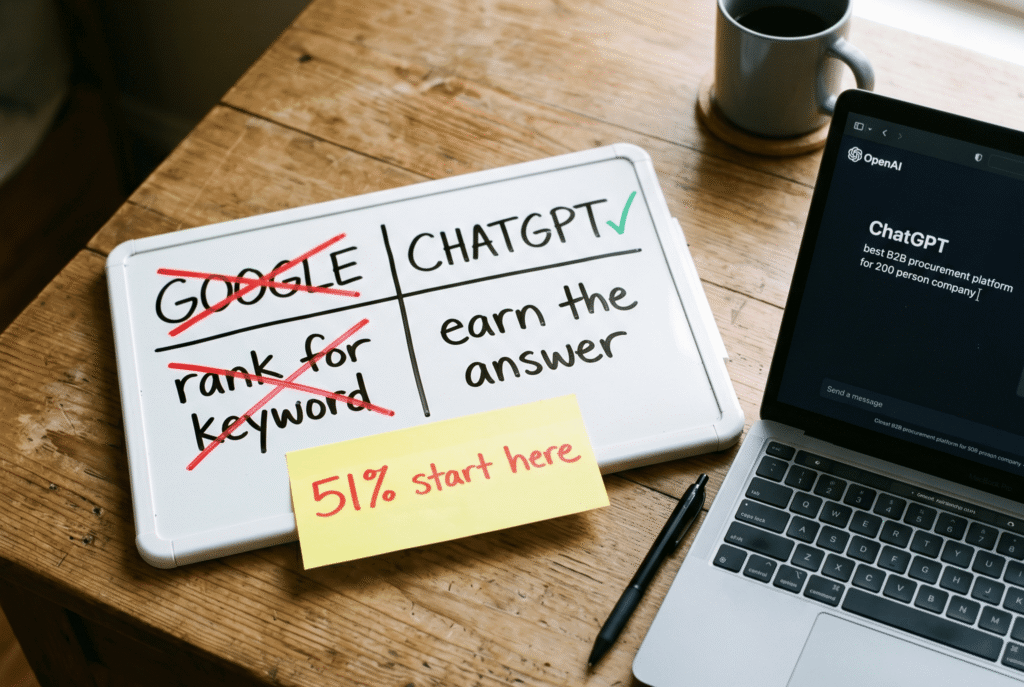 B2B AI Search Strategy: Why 51% of Buyers Now Pick Vendors From ChatGPT