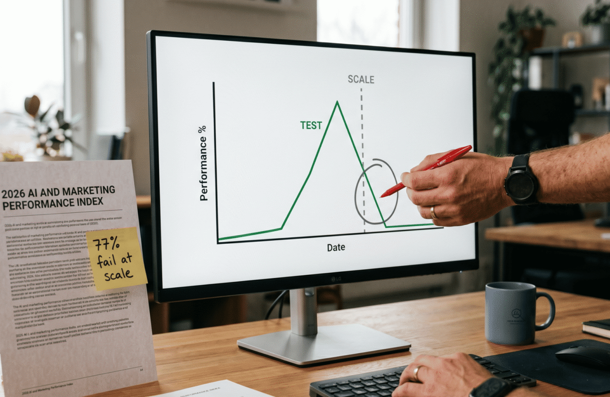 AI Marketing Experiments: Why 77% Fail at Scale in 2026